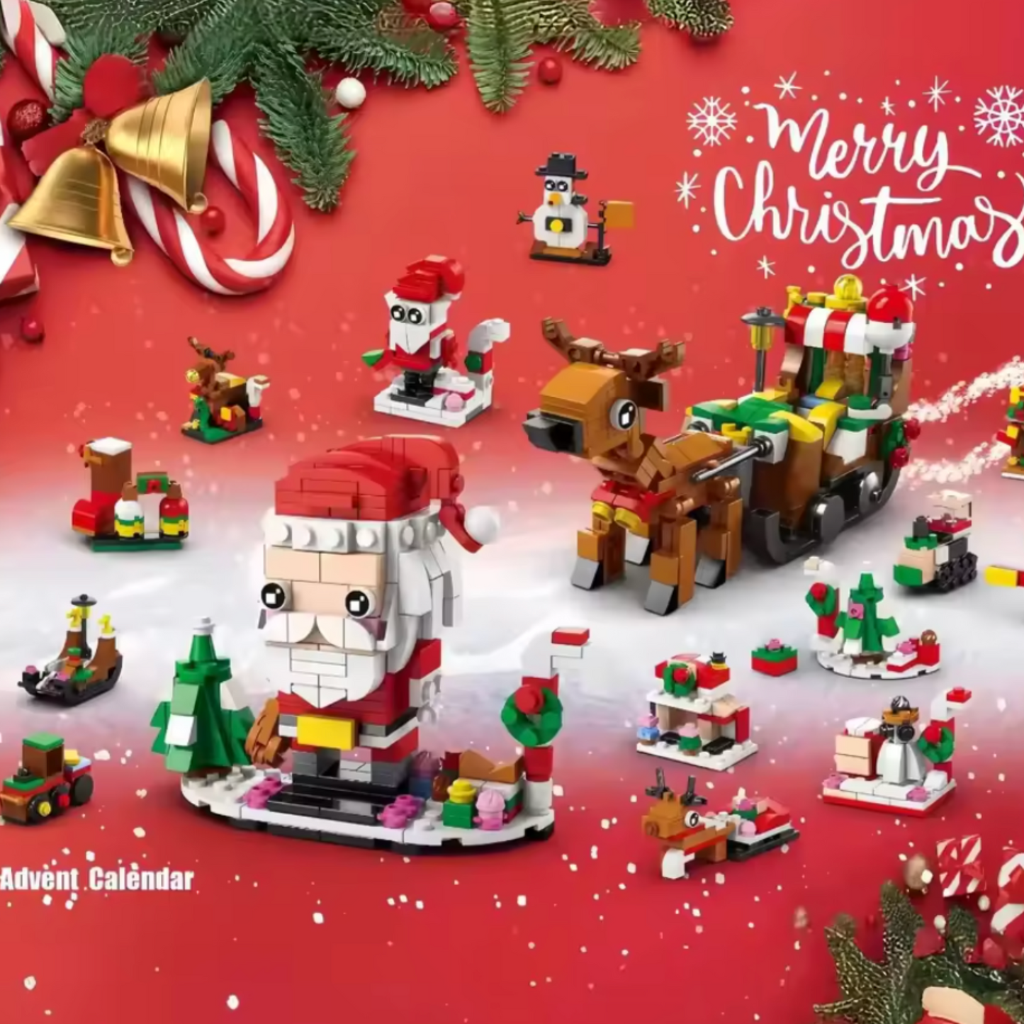Christmas Calendar Countdown Building Bricks