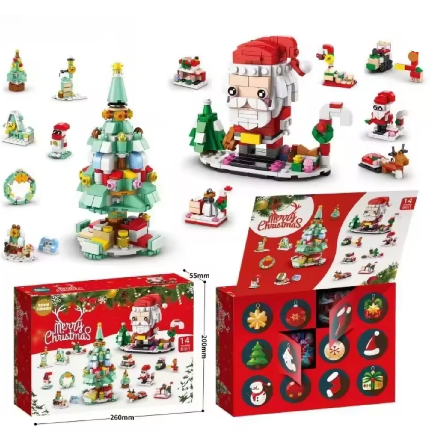 Christmas Calendar Countdown Building Bricks