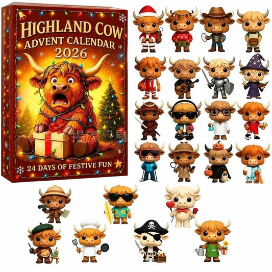 Highland Cow 24-Day Advent Calendar
