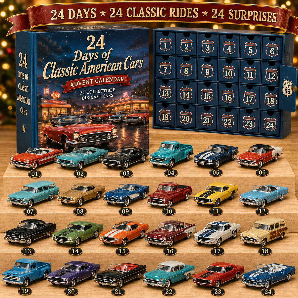 24 Days of Classic American Cars Advent Calendar