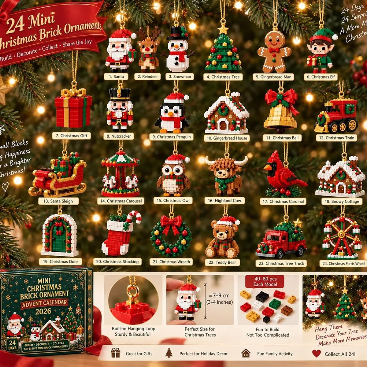 Christmas Brick Advent Calendar