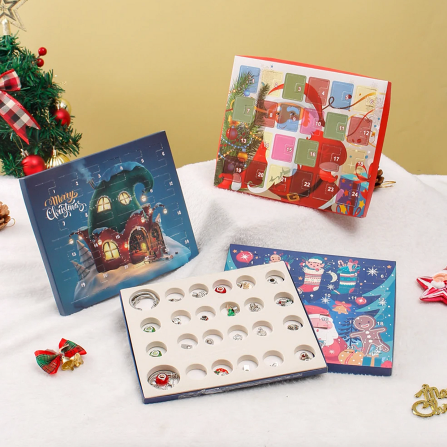 DIY Christmas Advent Calendar Bracelets Set