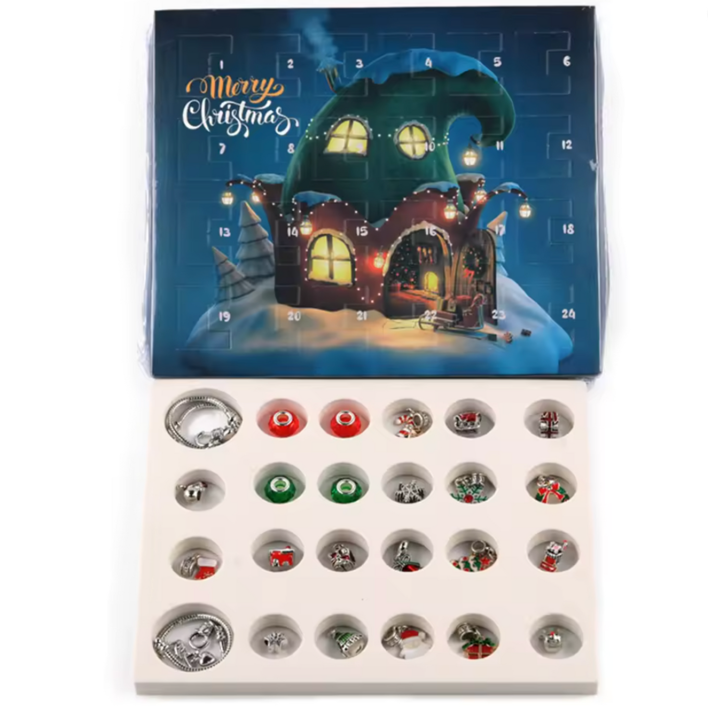DIY Christmas Advent Calendar Bracelets Set