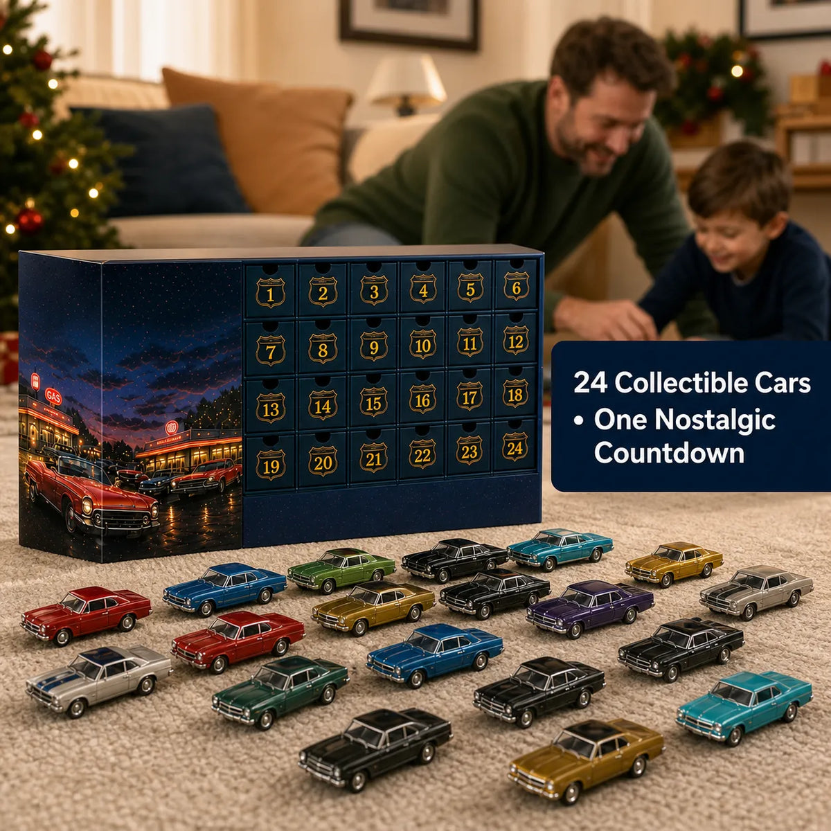 24 Days of Classic American Cars Advent Calendar