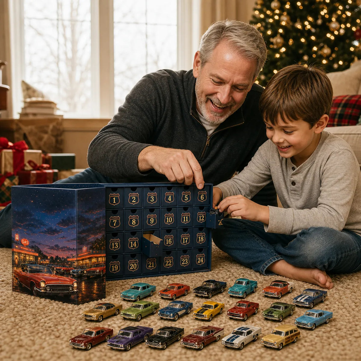 24 Days of Classic American Cars Advent Calendar